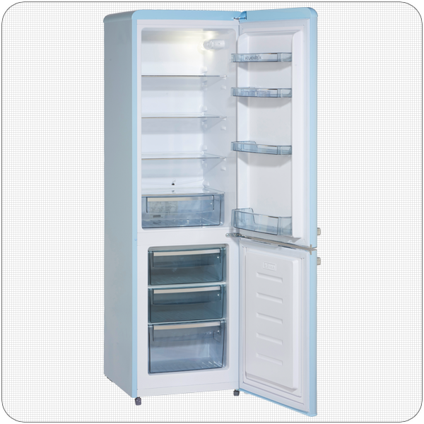 Frigorifero Combinato Pkm KG249.4A++IX 269L Inox - Classe E, 198L Frigo + 71L Freezer 4 Stelle